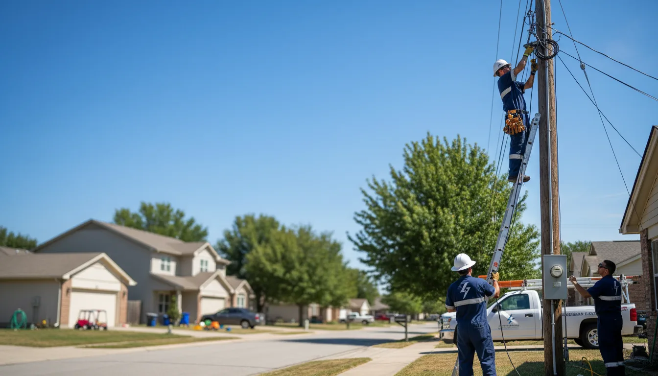 Residential electrician providing installation services in Langley, KY